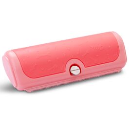 Щітка для собак та котів – двоколірна синьо-жовта, видаляє відмерле волосся та підшерсток м'яко, для собак та котів (рожева)