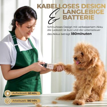 Професійна електрична машинка для стрижки собак GLOBAL TECH Leise - для собак, котів та інших домашніх тварин