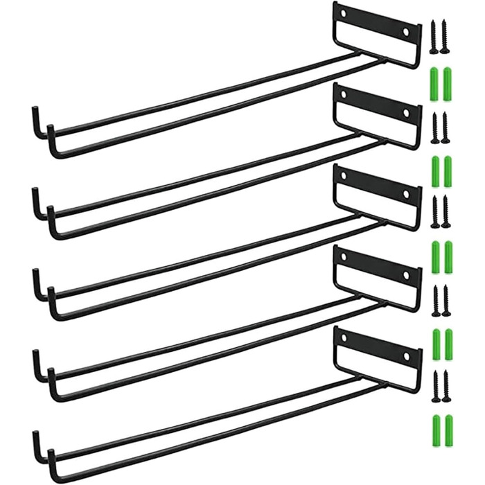 Тримач для келихів з металу, 4 шт., 40 см, для бару, кухні, ресторану