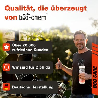 Bio-Chem Grill Cleaning and Care Set Professional Box 9-Piece: Smoke Residue Remover 1L (including spray bottle) + BBQ Cleaner 750ml + Stainless Steel Cleaner 750ml + Foam Sprayer + Grill Brush & Grill Sponge