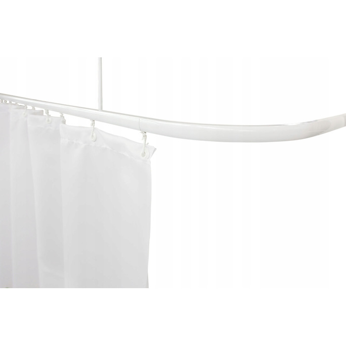 Кутовий шторний карниз Estiva 1-230 x 25 мм, білий