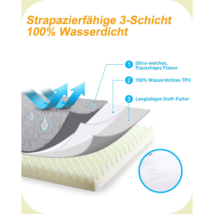 Ортопедичне ліжко для собак великих порід, 105x70 см, знімний чохол, двостороннє, сіре