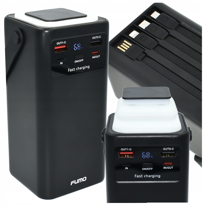 Потужний павербанк FUMO 50000 mAh, чорний