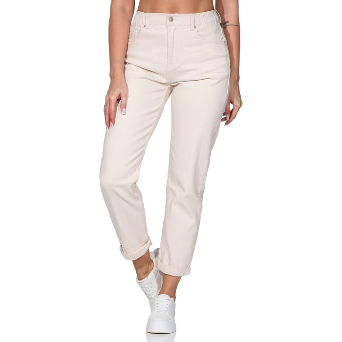 Джинси жіночі Hailys Mom Jeans з високою талією, укорочені, колір Nature (XXL)