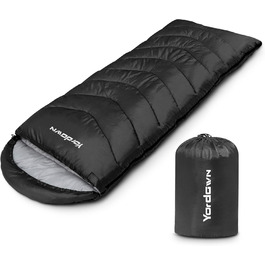 Спальний мішок для кемпінгу Outdoor, літо/зима, 3-4 сезони, дорослий/дитячий, ультралегкий, водонепроникний, чорний
