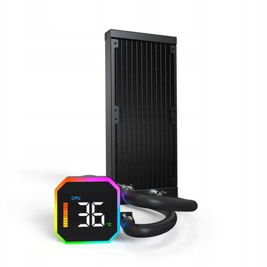 Система рідинного охолодження Montech HyperFlow Digital 240 Black AIO
