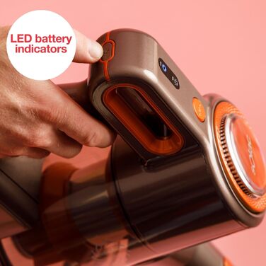 Електричний акумуляторний повітродув Solac Turbobat Digital Flex AE2515, 29.6V, 200W, металевий корпус, колір: мідний