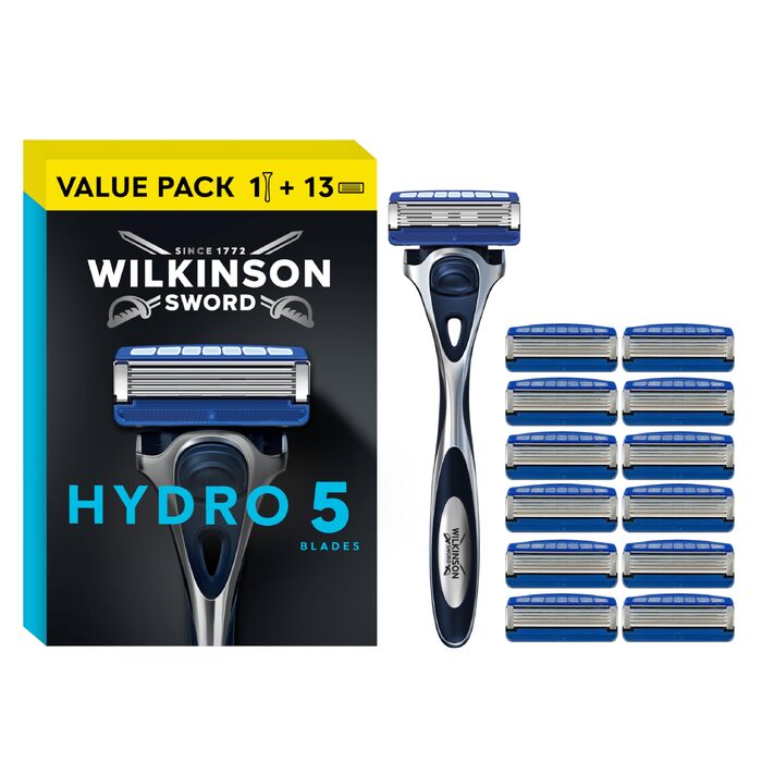 Стартовий набір бритв Wilkinson Sword Hydro 5: бритва та 13 смінних касет