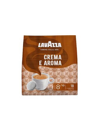Кава Lavazza Crema e Aroma в падах, середній обсмаження, кремовий та ароматний смак, 180 шт (10 упаковок по 10 падів, 125 г)