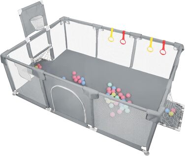 Лягувачка для цуценят з дверцятами, 180x120x66 см. Міцний загін для цуценят та маленьких собак з нейлону, легко миється, для використання в приміщенні та на вулиці.