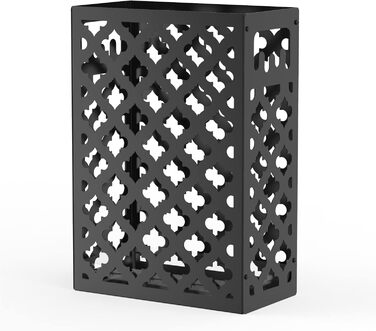 Mango Monstera Umbrella Stand - Black | Modern Plant Stand for Entryway