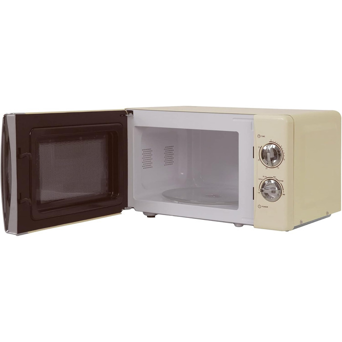 Мікрохвильова піч Russell Hobbs RHMM701C, 17 л, 700 Вт, кремовий колір, 5 рівнів потужності, таймер, функція розморожування