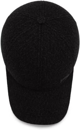 Кепка YAMEE для чоловіків, зимова бейсболка з відкидним навушником, тепла шапка-кепка, чорний (2074)