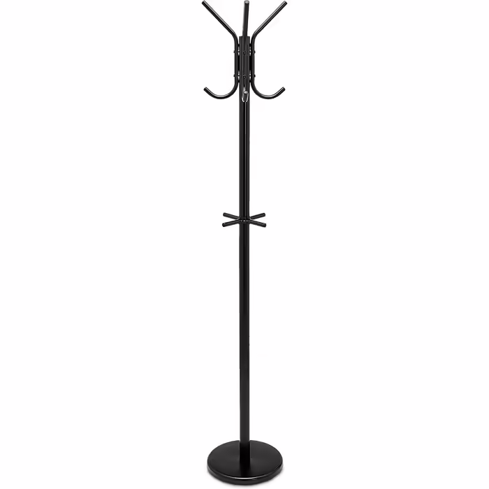 Amazon Basics Coat and Clothes Rack, 29.5 x 29.5 x 167 cm (L x W x H), Black