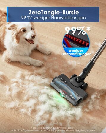 Ручний бездротовий пилосос Tineco Pure ONE S50 Pro: 150AW, 65 хв роботи, LED, ZeroTangle