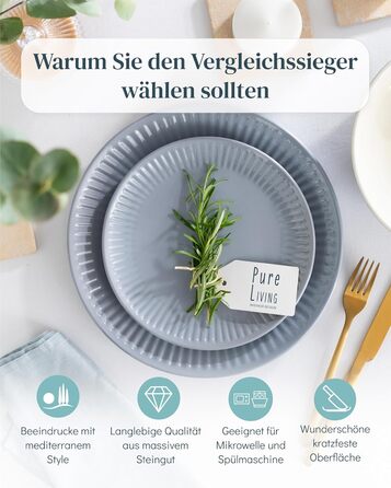 Набір чашок з кераміки Steingut Hygge (6 шт.) - Стильний скандинавський дизайн