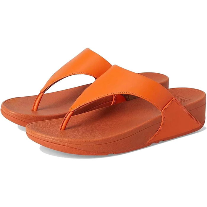 Сандалії жіночі Fitflop Lulu з шкіри, з підтримкою пальців, помаранчевий (37 EU)
