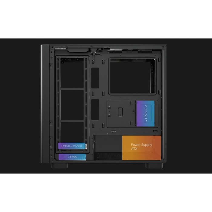 Корпус DarkFlash DS900G Midi Tower, чорний