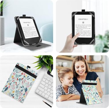 Захисний чохол для Kindle/Kobo/Tolino/Pocketbook/Sony eReader 6-6.8-7 дюймів з ручкою