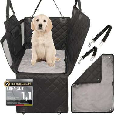 Автокрісло для собак 2GOODz з плюшевою підстилкою - безпечні ремені, водонепроникне та міцне