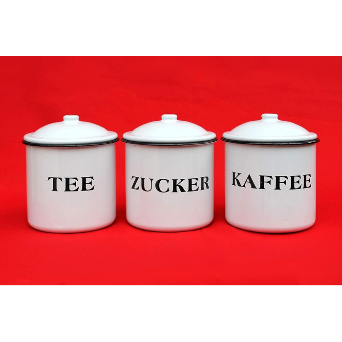 Ambiente Haus 51206 Tea/Coffee/Sugar Box 12 cm Enamelled