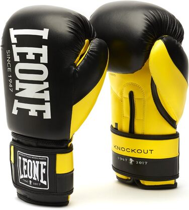 Боксерські рукавички Leone 1947 Knockout, жовті, розмір 10 (унісекс)