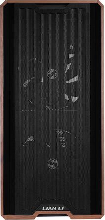 Корпус Lian Li Lancool 217: Чорний ATX Midi-Tower з темперованим склом, 5 вентиляторів, шпон дуба, сітчаста передня панель, підтримка Back-Connect