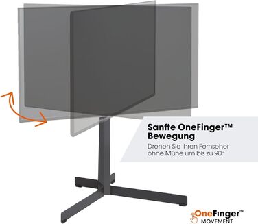 Підставка для телевізора Vogel's TVS 3695, поворотна, 40-77 дюймів, 50 кг, VESA 600x400, дуб, сталь