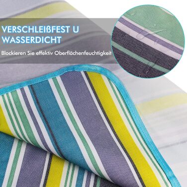 Плед для пікніка Muyans 200x300 см, XXL, водонепроникний, складний, з ручкою для саду, пляжу, кемпінгу