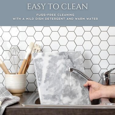 Обрізна дошка Homiu з мармуру, 40 x 30 см, термостійка, антиковзна, білий мармур