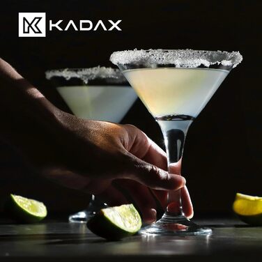 Бокали для коктейлів KADAX Martinigläser 175 мл (6 шт) - скляні бокали для мартіні, лонг дринків, вечірок - міцне скло, можна мити в посудомийній машині