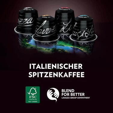 Кава Lavazza Espresso Maestro у капсулах для Nespresso Original, 100 шт, з нотками какао та карамелі, інтенсивність 8/13, темне обсмажування