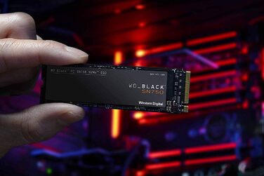 SSD накопичувач WD Black SN750 1TB NVMe PCIe Gen3 - ігровий, чорний
