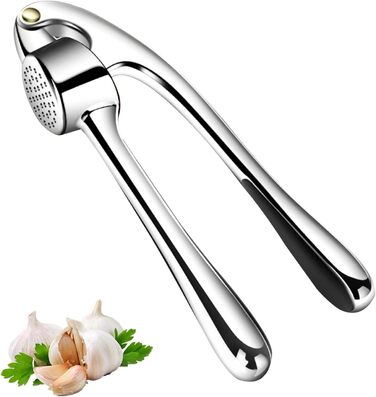 Прес для часнику з нержавіючої сталі, зручний у використанні, легко миється, кухонний аксесуар