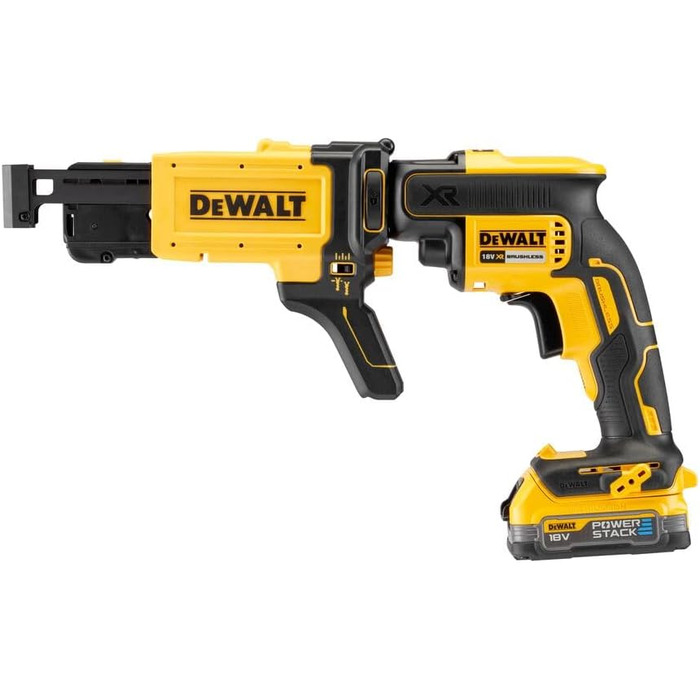 Гіпсокартонний шурупокрут DEWALT 18V DCF620P2K з 2 АКБ по 5.0Аг та кейсом TSTAK