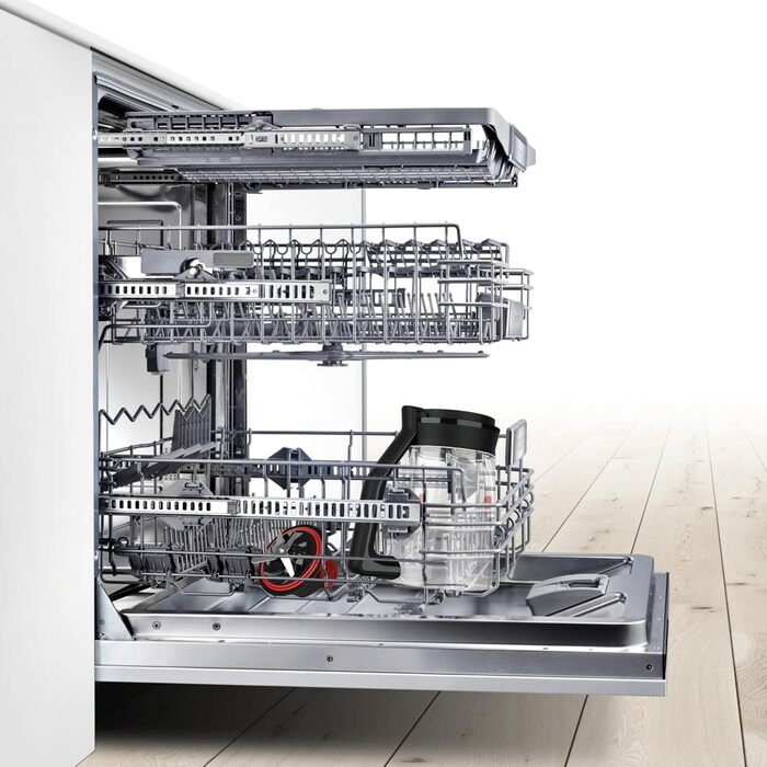 Блендер Bosch VitaPower Serie 4 MMB6172S, 1200 Вт, 1,5 л, скляна чаша, нержавіючі леза, 30 000 об/хв, сріблястий, частини для посудомийки