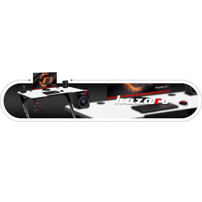 Ігровий стіл Huzaro Hero 2.5, білий