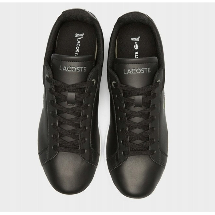 Чоловічі шкіряні кросівки Lacoste Carnaby Pro BL23 (745SMA0110312), чорні, розмір 43