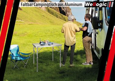 Складний похідний стіл для кемпінгу з регульованою висотою Camping Tisch