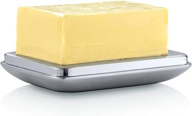 Маслянка Blomus BASIC з матової нержавіючої сталі, 125 г, срібляста