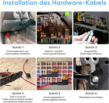 Кабель живлення VIOFO HK4 Hardwire Kit для відеореєстраторів A329, A119M, A229 (Type-C) з режимом паркування та захистом від розрядження акумулятора