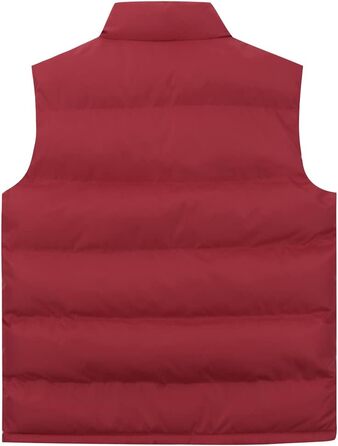 Степлед жилет для чоловіків Allthemen з коміром-стійкою. Легкий спортивний жилет для осені/зими. Червоний, XS