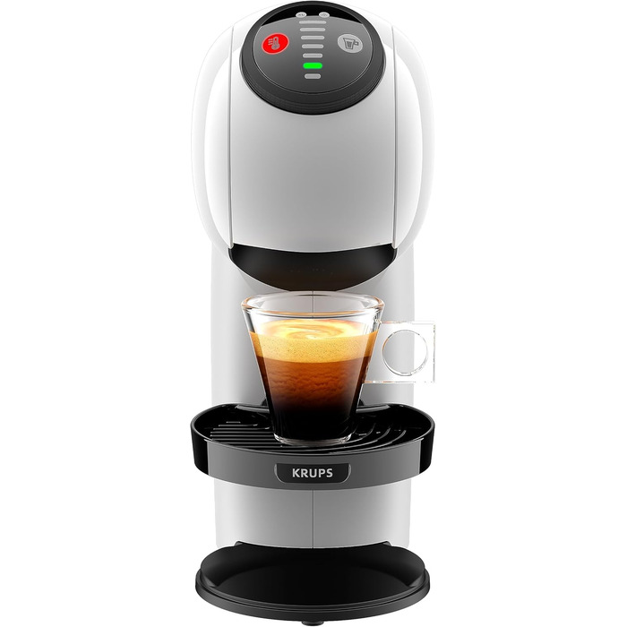 Кавова капсульна машина NESCAFÉ Dolce Gusto Genio S KRUPS, 15 бар, компактна, біла, авто-вимкнення, понад 30 напоїв