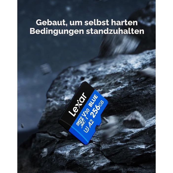 Карта пам'яті MicroSDXC Lexar Blue 256GB, швидкість до 160 МБ/с, UHS-I (набір 2 шт)