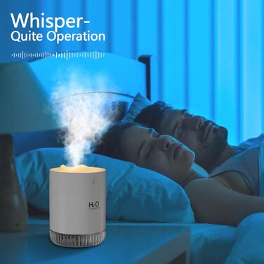 Зволожувач повітря Mini USB з LED-підсвіткою та регулюванням, для спальні, кімнати дитини, офісу, немовлят (зелений)