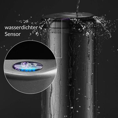 Сміттєвий бак Deuba Sensor 40л Автоматичний з LED-дисплеєм та сенсором руху, водонепроникний