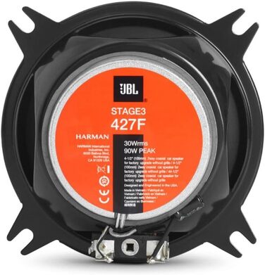 Автоакустика JBL Stage3 427F 10 см 150 Вт, 2-смугові динаміки Harman Kardon без решітки