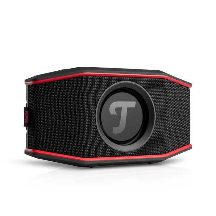Портативна Bluetooth-колонка Teufel ROCKSTER GO 2 для зовнішнього використання, чорно-червона