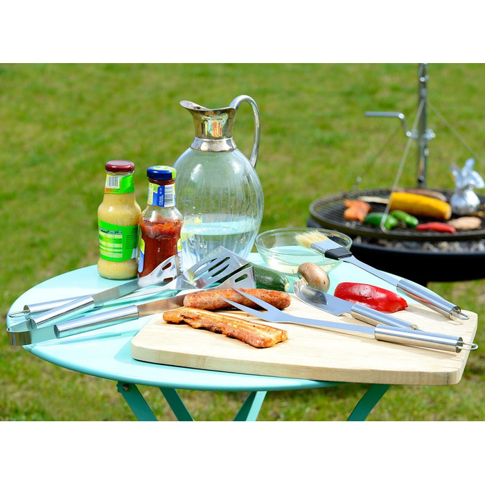 Набір для гриля Rosenstein & Söhne: нержавіюче гриль-посуд в алюмінієвому кейсі