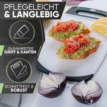 Набір дощок для сніданку Loco Bird (6 шт.) 25x16 см, пластик BPA Free, миючі в посудомийній машині, білий